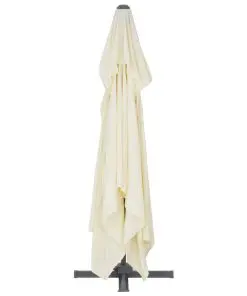 vidaXL Cantilever Umbrella with Aluminium Pole 400×300 cm Sand
