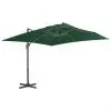 vidaXL Cantilever Umbrella with Aluminium Pole 400×300 cm Green vidaXL Cantilever Umbrella with Aluminium Pole 400×300 cm Green