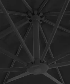 vidaXL Cantilever Umbrella with Aluminium Pole 300×300 cm Anthracite