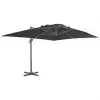 vidaXL Cantilever Umbrella with Aluminium Pole 400×300 cm Anthracite vidaXL Cantilever Umbrella with Aluminium Pole 400×300 cm Anthracite
