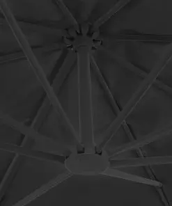 vidaXL Cantilever Umbrella with Aluminium Pole 400×300 cm Anthracite
