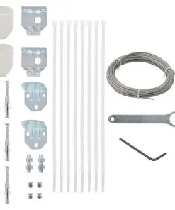 vidaXL 29 Piece Balcony Screen Accessory Set