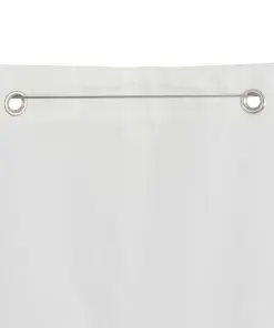 vidaXL Balcony Screen Oxford Fabric 140 x 240 cm White