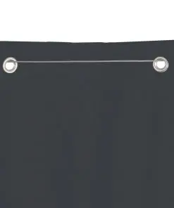 vidaXL Balcony Screen Oxford Fabric 140 x 240 cm Grey