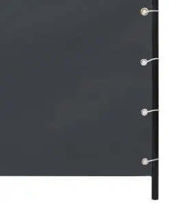 vidaXL Balcony Screen Oxford Fabric 140 x 240 cm Grey