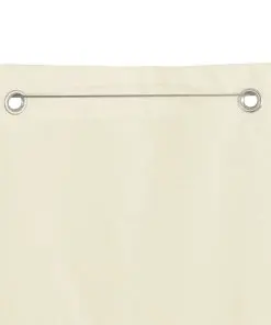 vidaXL Balcony Screen Oxford Fabric 140 x 240 cm Cream