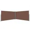 vidaXL Retractable Side Awning 160×600 cm Brown