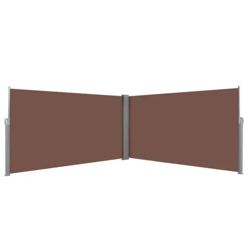 vidaXL Retractable Side Awning 160×600 cm Brown