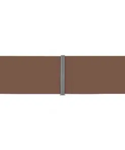 vidaXL Retractable Side Awning 160×600 cm Brown
