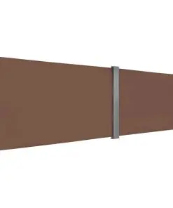vidaXL Retractable Side Awning 160×600 cm Brown