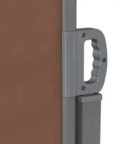vidaXL Retractable Side Awning 160×600 cm Brown