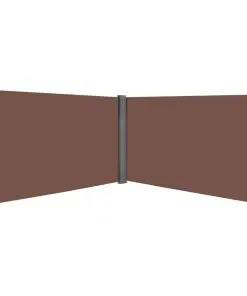vidaXL Retractable Side Awning 180×600 cm Brown