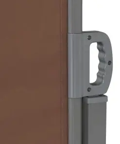 vidaXL Retractable Side Awning 180×600 cm Brown