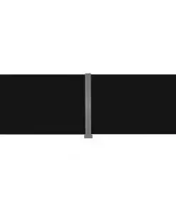 vidaXL Retractable Side Awning 200×600 cm Black