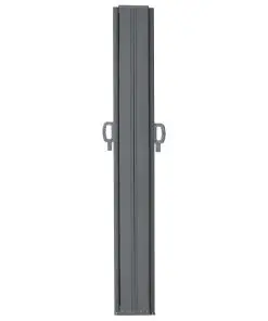 vidaXL Retractable Side Awning 200×600 cm Black