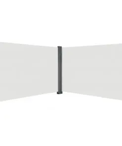 vidaXL Retractable Side Awning 200×600 cm Cream