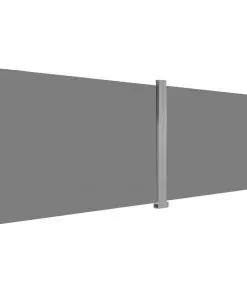 vidaXL Retractable Side Awning 200×600 cm Grey