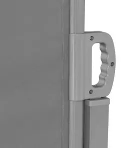 vidaXL Retractable Side Awning 200×600 cm Grey