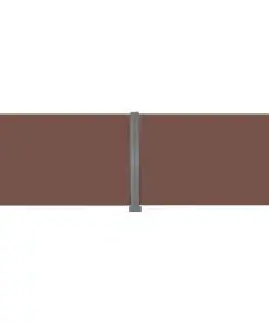 vidaXL Retractable Side Awning 200×600 cm Brown
