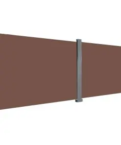 vidaXL Retractable Side Awning 200×600 cm Brown
