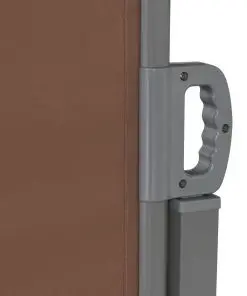 vidaXL Retractable Side Awning 200×600 cm Brown