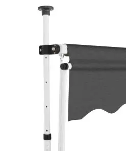 vidaXL Manual Retractable Awning 150 cm Anthracite