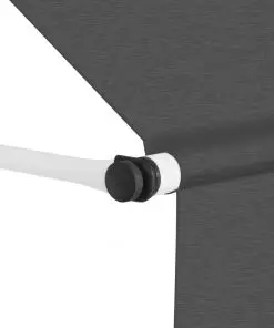 vidaXL Manual Retractable Awning 250 cm Anthracite