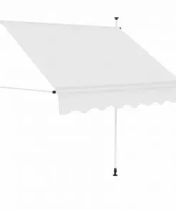 vidaXL Manual Retractable Awning 200 cm Cream