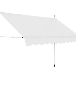 vidaXL Manual Retractable Awning 250 cm Cream