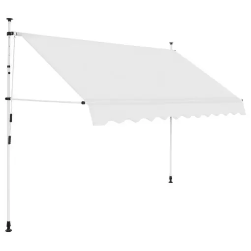 vidaXL Manual Retractable Awning 300 cm Cream