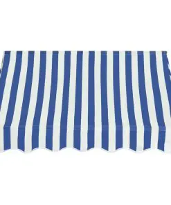 vidaXL Bistro Awning 150×120 cm Blue and White