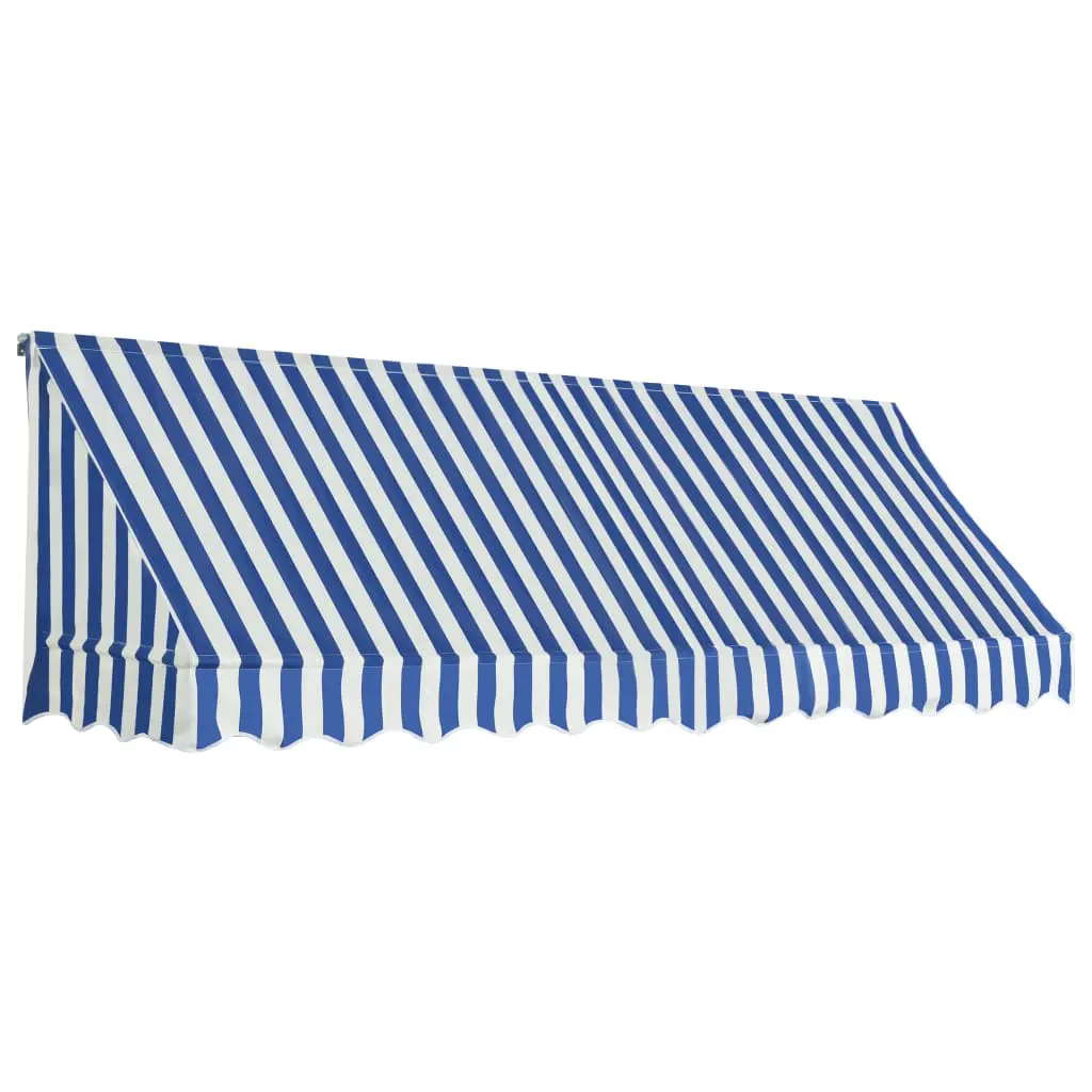 vidaXL Bistro Awning 300×120 cm Blue and White