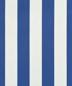 vidaXL Bistro Awning 300×120 cm Blue and White