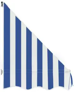 vidaXL Bistro Awning 300×120 cm Blue and White