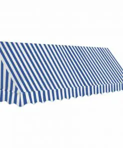 vidaXL Bistro Awning 350×120 cm Blue and White