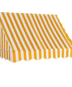 vidaXL Bistro Awning 150×120 cm Orange and White