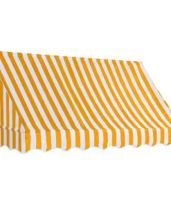 vidaXL Bistro Awning 200×120 cm Orange and White