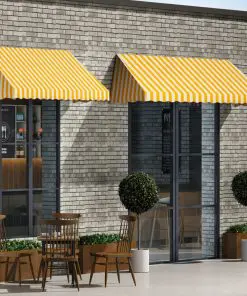 vidaXL Bistro Awning 250×120 cm Orange and White