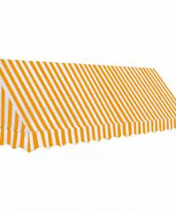 vidaXL Bistro Awning 350×120 cm Orange and White