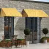 vidaXL Bistro Awning 350×120 cm Orange and White