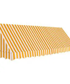 vidaXL Bistro Awning 400×120 cm Orange and White