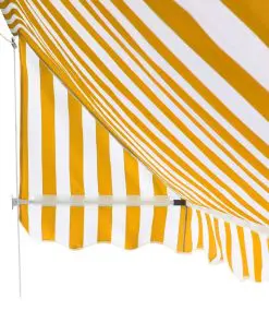 vidaXL Bistro Awning 400×120 cm Orange and White