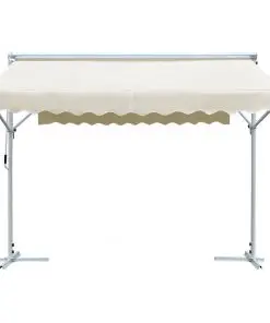 vidaXL Free Standing Awning 3×3 m Cream