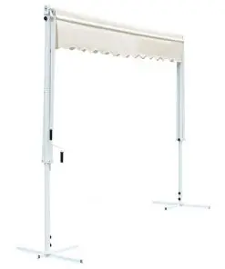 vidaXL Free Standing Awning 3×3 m Cream