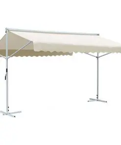 vidaXL Free Standing Awning 4×3 m Cream