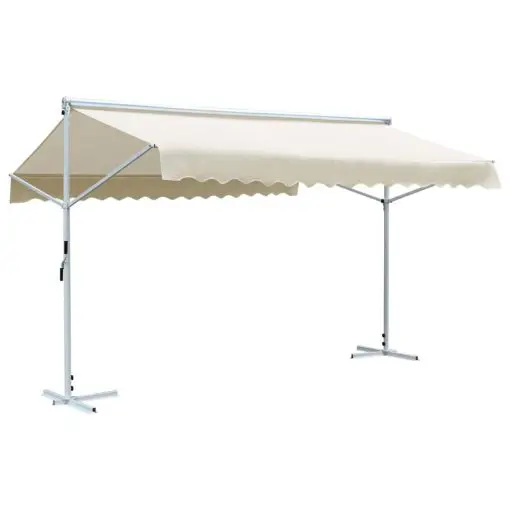 vidaXL Free Standing Awning 4×3 m Cream