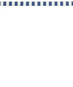 vidaXL Retractable Awning 150×150 cm Blue and White