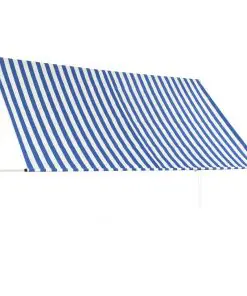 vidaXL Retractable Awning 300×150 cm Blue and White