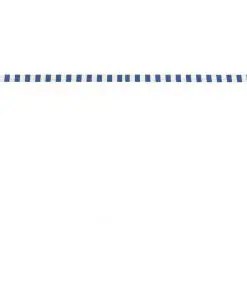 vidaXL Retractable Awning 300×150 cm Blue and White
