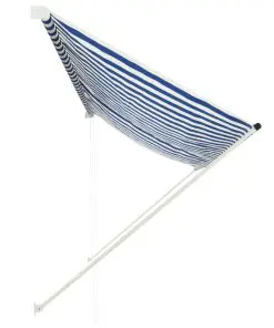 vidaXL Retractable Awning 350×150 cm Blue and White